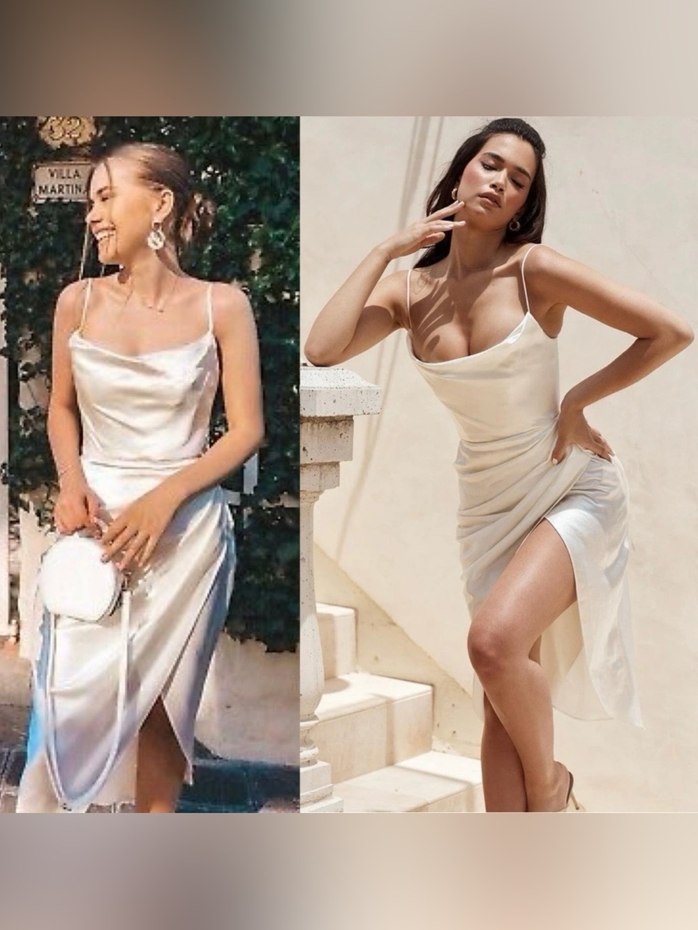 NEW! House Of CB- Ivory Satin Balcony Corset Lined Reva Midi Dress Size L